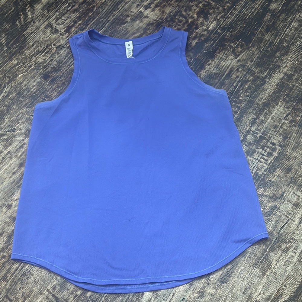 Lululemon Athletica Blue Relaxed Sleeveless Tank Top